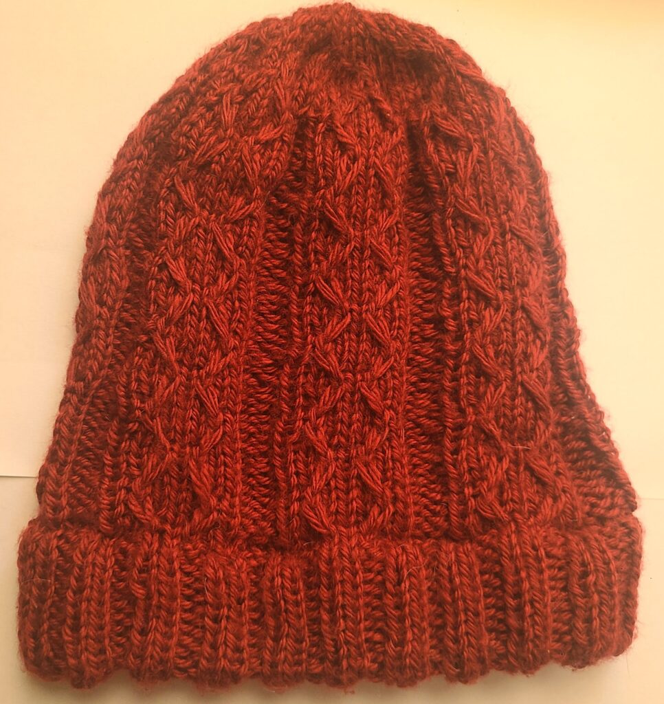 Crisscross Knitted Hat
