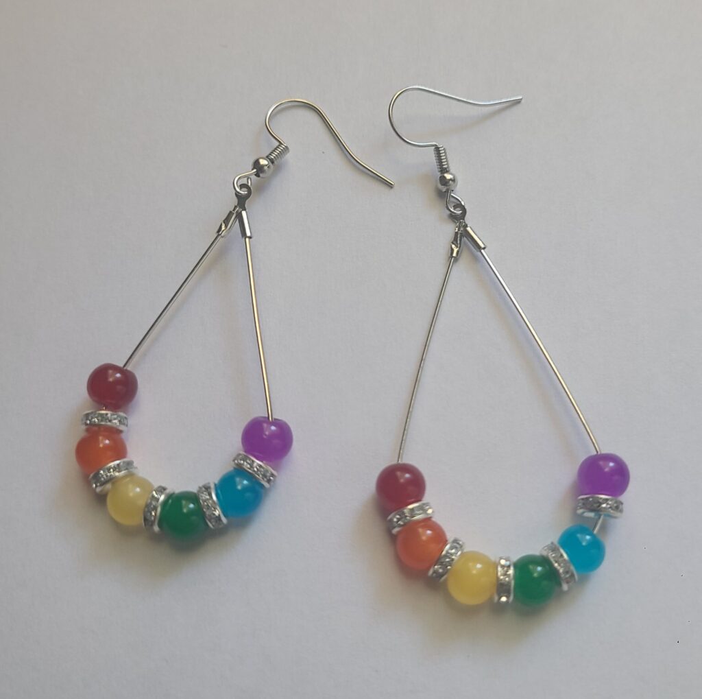 Rainbow Dangle Earrings