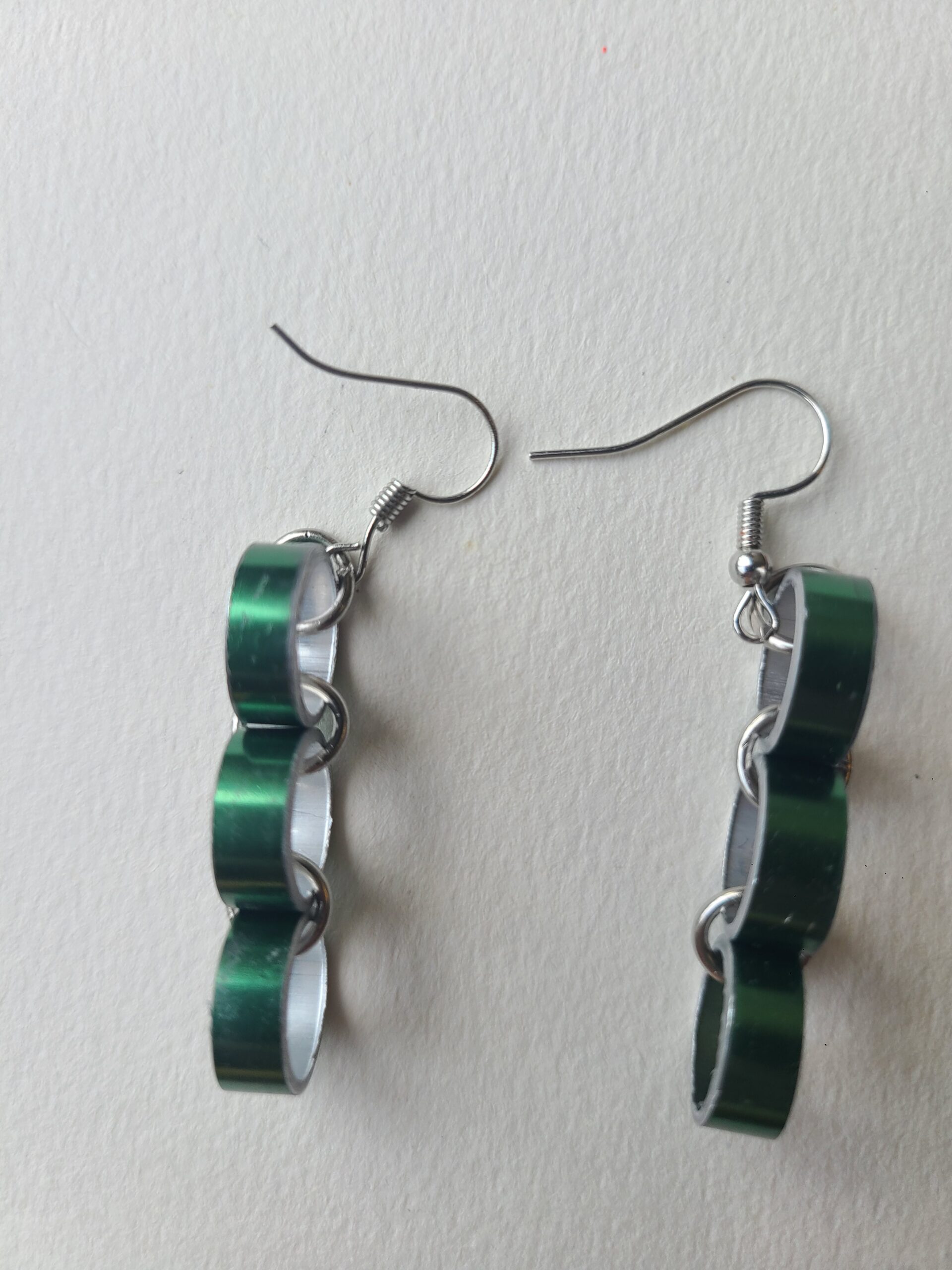 The Circular Connection Dangle Earrings - Made from Knitting Needles - Image 2