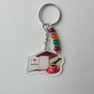 I love reading keychain