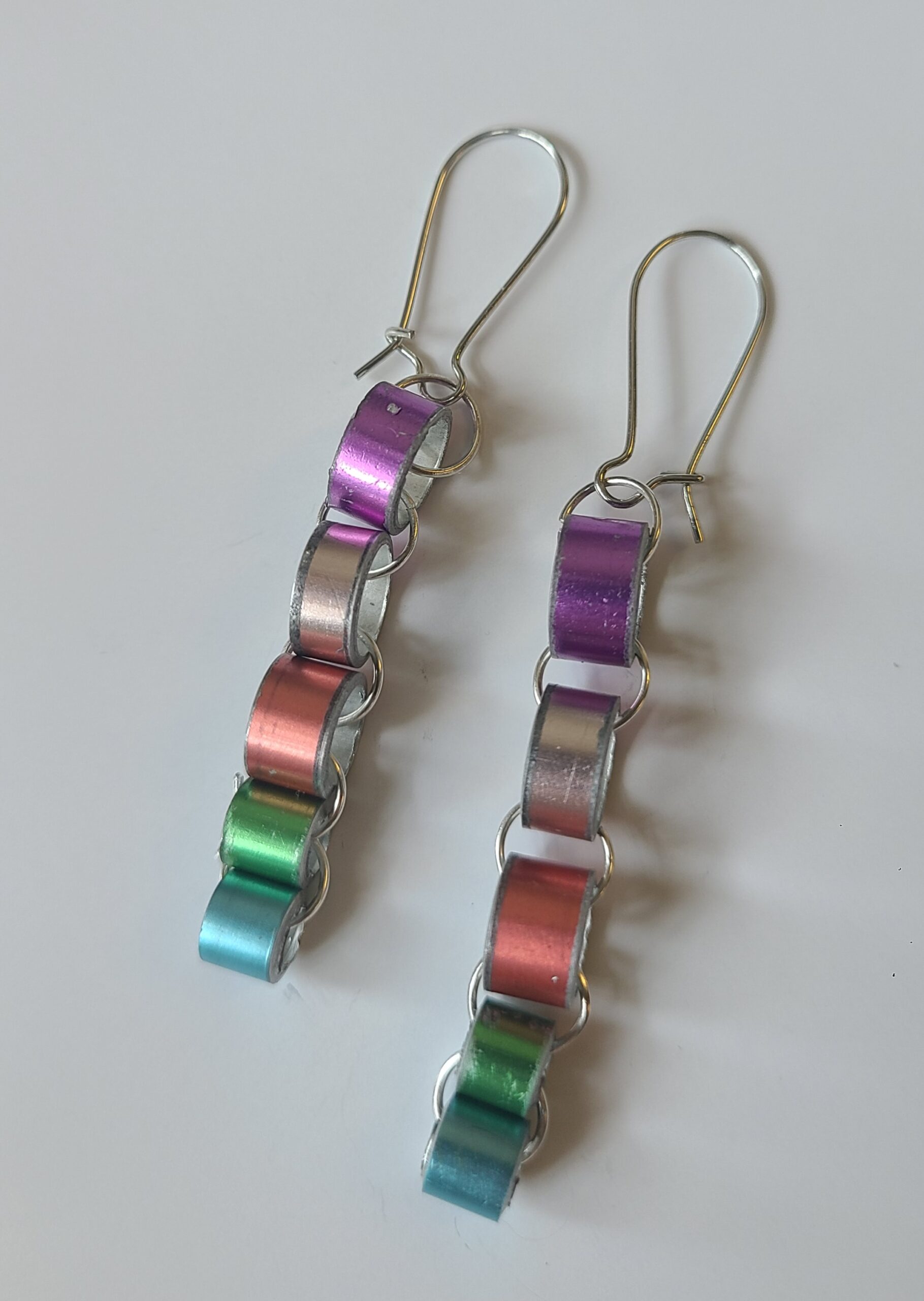 The 5 Circular Connections Earrings - Made from Knitting Needles